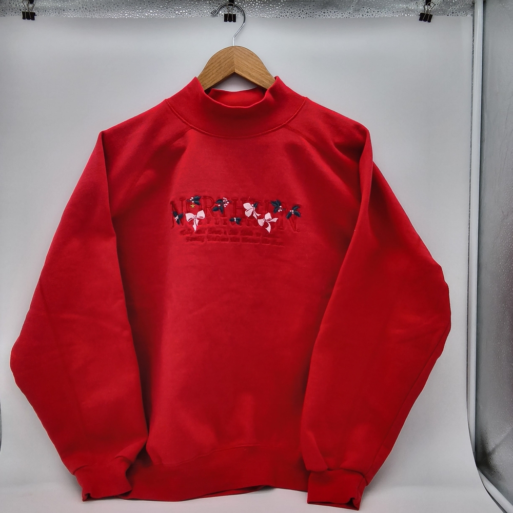 Vibrant Red Crewneck Sweater